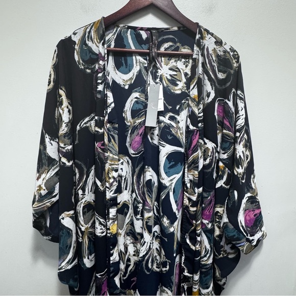 Melissa McCarthy Seven7 Floral Duster Kimono Size 3x NWT Brand New - Picture 4 of 12
